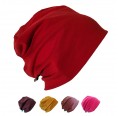Organic Beanie Hat 'Line' Plain Yellow-, Red- and Purple Shades » bingabonga