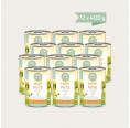 Organic TURKEY+ canned wet dog food 12x400 g » naftie