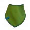 Reversible bandana bib Plain, eco cotton kiwi green | bingabonga