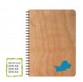Eco wood writing pad CHIEMSEE incl. eco paper | Echtholz
