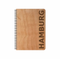 Eco Notebook HAMBURG Cherrywood veneer cover & FSC® Paper | Echtholz