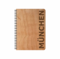 Eco Notebook MUNICH Cherrywood veneer cover & FSC® Paper | Echtholz