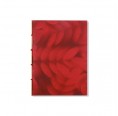 Sustainable Notebook SPRAY PRINT handmade recycled paper red » Sundara Paper Art