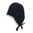 Ear Flap - Baby Beanie navy - Hat made of Merino Wool | Reiff