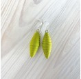 Green Spindle Earrings, handmade & fairtrade » Sundara