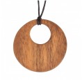 Necklace with Ornament of Walnut Wood