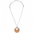 Necklace with Ornament of Walnut Wood