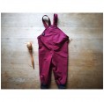 All-Weather Trousers with Cuffs, Eta-Proof Organic Cotton, berry | Ulalue