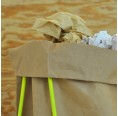 Neon Metal Paper Bag Holder with PANDA Paper Bag