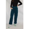 bloomers Organic Velveteen Baggy Trousers, teal