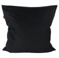 Pure Black Pillowcase of Certified Organic Cotton 80x80 cm | ia io