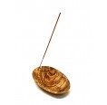Olive Wood Incense Stick Bowl, smooth 16 cm » Olivenholz erleben