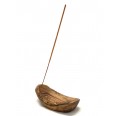 Olive Wood Incense Stick Holder, rustic 16 cm » Olivenholz erleben