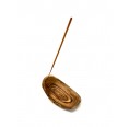 Olivenholz erleben - Olive Wood Incense Stick Holder, rustic 16 cm