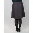 Brown-blue Skirt in bell-like fitting | bloomers