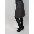Elegant brown-blue Skirt - eco virgin wool | bloomers