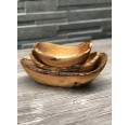 Rustic Olive Wood Bowls 3 pieces | D.O.M.