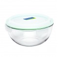Glasslock glass bowl with lid 2 litres