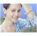 Fairtrade Jewellery Set SUMMER Natural/Light Blue » Sundara