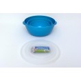 Stackable Mixing Bowl Set, turquoise bioplastic - Biodora