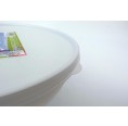 Airtight food storage container, white bioplastic - Biodora