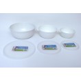 Biodora 3-pieces mixing bowl set, white bioplastic
