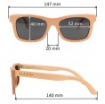 Eco & vegan certified sunglasses made of beechwood