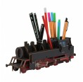 Eco Pencil Holder Steam Engine of MDF board | Werkhaus