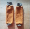 Children Leg Warmers Amber, Eco Wool Fleece | Ulalue
