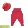 Suitable fashion accessory - Baby Summer Trousers & Beanie Hat Coral by bingabonga