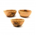 Olive Wood Tapas Bowls round Ø 12 cm » D.O.M.