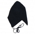Devil baby beanie, navy, with ribbon of organic wool | Reiff