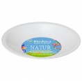 Soup plate made of bioplastics in white | Biodora