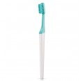 TIObrush toothbrush with replaceable head, lagoon, Soft & Medium