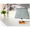 D.O.M. Sustainable wooden Desk Lamp suare base & olive-green shade
