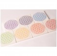 Living Designs - Flower of Life Travertine Coasters 7 pieces