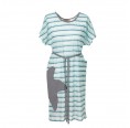 Turquoise Striped Tunic & Organic Cotton Beach Dress | early fish