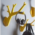 TWIGa wooden branch shaped wall hanger, yellow | noThrow Design