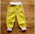 Baby Summer Trousers, yellow organic cotton at Greenpicks