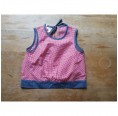 Girls red-checked loose Tanktop Organic Cotton » Ulalue