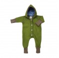 Green Organic Boiled Wool Baby Overall with hood » Ulalue