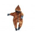 Dwarfs Jumpsuit Eco Wool Fleece with hood, buttoned baby jumpsuit | Ulalue