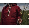Pull-on Windbreaker Rain Jacket berry, EtaProof Eco Cotton | Ulalue