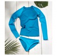 Women Long Sleeve UV Sun Protection Shirt Turquoise/Teal by earlyfish