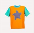 Eco UV protection 50+ T-Shirt Orangina with Starfish