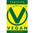 Vriendly vegan label for naftie organic dog food