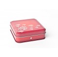 Red tin can with coaster | Tindobo