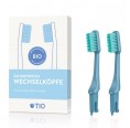TIObruh Replaceable Brush Head 2pack, glacier,, soft & medium | TIOcare