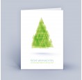 Eco Christmas Card Tree made of Triangles green | eco-cards