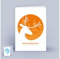 Eco Christmas Card with Stag DIN A6 | eco-cards shop